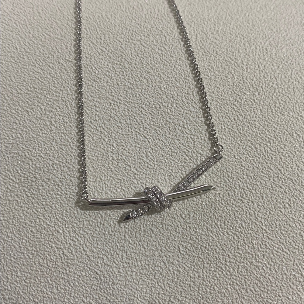 Tiffany & Co. 18k Gold Bow Necklace